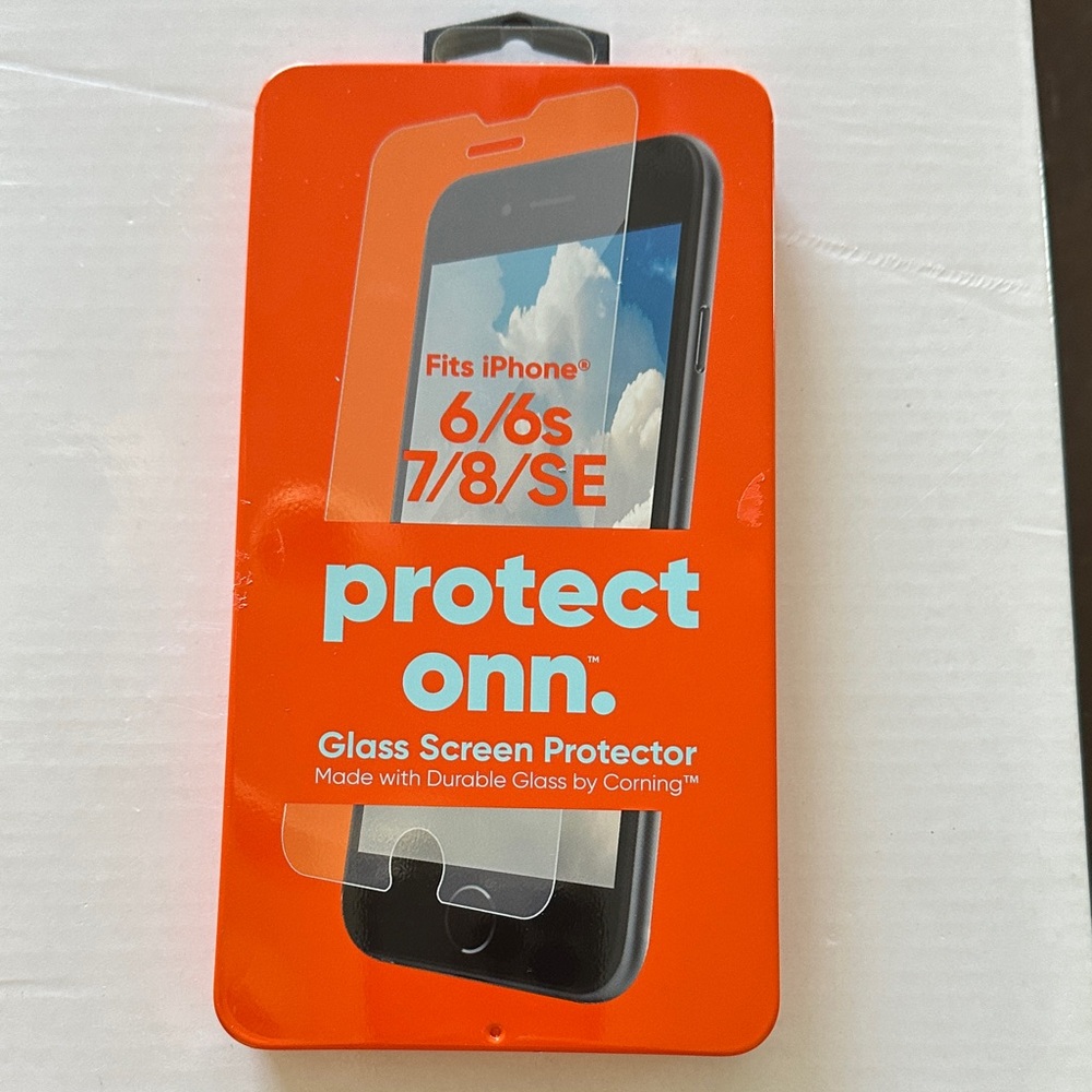 On Running Glass Screen Protector for iPhone 6/6s/7/8/SE - Orange Packaging